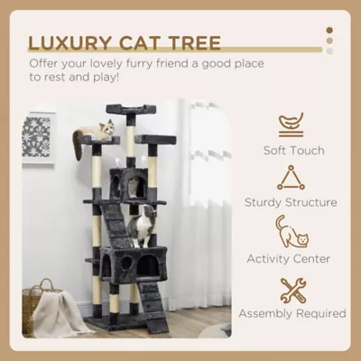 PawHut 68" Cat Tree - Image 4