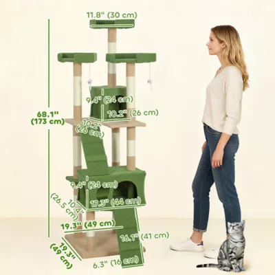 PawHut 68" Cat Tree - Image 3