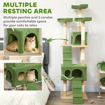 PawHut 68" Cat Tree - Image 6