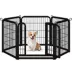 Yaheetech 6-Panel Dog Playpen - 24" Tall, Black image thumbnail 1
