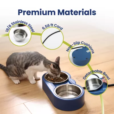 PawsPik Cat Heated Stainless Steel Outdoor Food & Water Bowl - Image 3