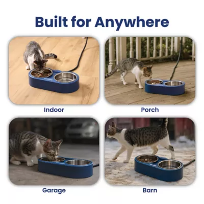 PawsPik Cat Heated Stainless Steel Outdoor Food & Water Bowl - Image 9