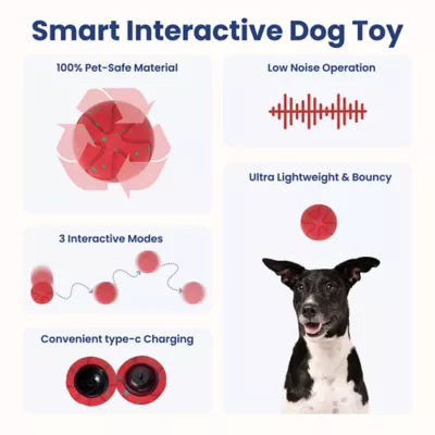 PawsPik Dog Smart Bounce Interactive Ball Toy - Image 2