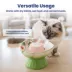 PawsPik Cat Strawberry Blooms Elevated Ceramic Slow Feed Bowl image thumbnail 5