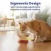 PawsPik Cat Strawberry Blooms Elevated Ceramic Slow Feed Bowl image thumbnail 3
