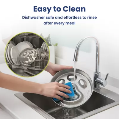 PawsPik Dog Stainless Steel Three-Ridged Slow Feeder Bowl - Image 7