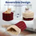 PawsPik Cat Self Warming Cave Bed - Red Flannel image thumbnail 6