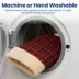 PawsPik Cat Self Warming Cave Bed - Red Flannel image thumbnail 9