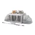 PawsPik Dog & Cat Portable Dual-Pet Carrier - Light Gray image thumbnail 1
