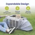 PawsPik Dog & Cat Portable Dual-Pet Carrier - Light Gray image thumbnail 3