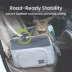 PawsPik Dog & Cat Portable Dual-Pet Carrier - Light Gray image thumbnail 4