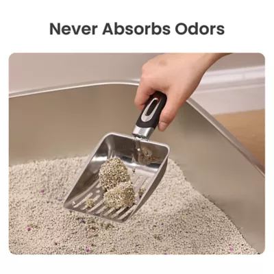 PawsPik Cat Stainless Steel Litter Box With Steps & Metal Scooper - 2-Pack - Image 5