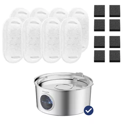 PawsPik Dog & Cat Water Fountain Replacement Filters - 1.8 gal, 8 ct - Image 1