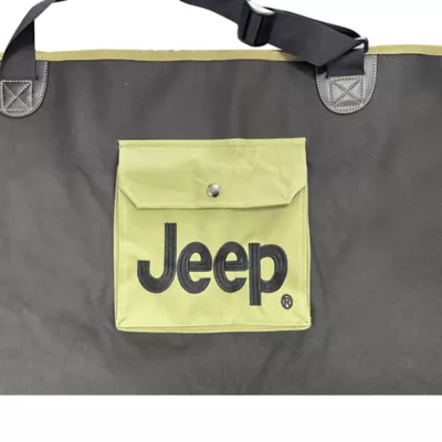 Jeep Quilted Backseat Hammock Vehicle Seat Protector W/ Pockets For Dogs, Machine Washable - Image 5