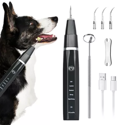 PawsPik Dog Ultrasonic Teeth Cleaner Dental Kit - Image 1