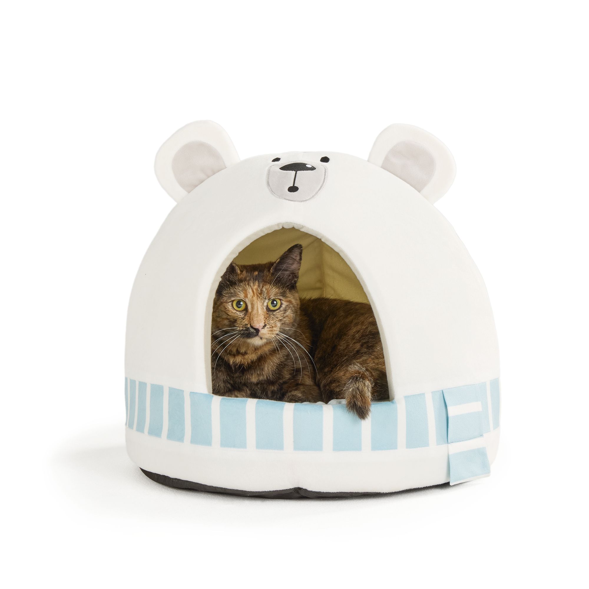 Merry & Bright® Polar Bear Pet Hut Bed
