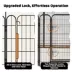 Yaheetech 16-Panel Foldable Metal Pet Enclosure with Door - 24" Tall, Black image thumbnail 5