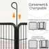 Yaheetech 16-Panel Metal Dog Playpen - 24" Tall, Black image thumbnail 4