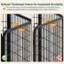 Yaheetech 16-Panel Metal Dog Playpen - 24" Tall, Black image thumbnail 5
