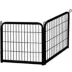 Yaheetech 2-Panel Metal Dog Playpen with Door - 24" Tall, Black image thumbnail 1