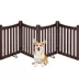 Yaheetech Freestanding 4-Panel Wooden Pet Fence - 24" Tall image thumbnail 1