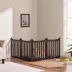 Yaheetech Freestanding 4-Panel Wooden Pet Fence - 24" Tall image thumbnail 2