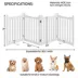Yaheetech Freestanding 4-Panel Wooden Pet Fence - 24" Tall image thumbnail 3