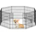 Yaheetech Portable 8-Panel Dog Playpen - 24" Tall, Black image thumbnail 1