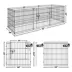 Yaheetech Portable 8-Panel Dog Playpen - 24" Tall, Black image thumbnail 3