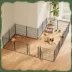 Yaheetech 8-Panel Puppy Playpen - 24" Tall, Black image thumbnail 2