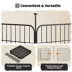 Yaheetech 8-Panel Puppy Playpen - 24" Tall, Black image thumbnail 5