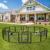 Yaheetech 8-Panel Foldable Metal Dog Fence - 24" Tall, Black image thumbnail 2