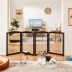 Yaheetech Extra-Wide Freestanding 4-Panel Pet Gate - 31" Tall image thumbnail 2