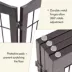 Yaheetech Extra-Wide Freestanding 4-Panel Pet Gate - 31" Tall image thumbnail 4