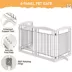 Yaheetech Extra-Wide Freestanding 4-Panel Pet Gate - 31" Tall image thumbnail 4