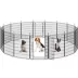 Yaheetech 16-Panel Metal Dog Playpen - 31.5" Tall, Black image thumbnail 1