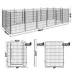 Yaheetech 16-Panel Metal Dog Playpen - 31.5" Tall, Black image thumbnail 3