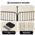 Yaheetech 16-Panel Metal Dog Playpen - 31.5" Tall, Black image thumbnail 4