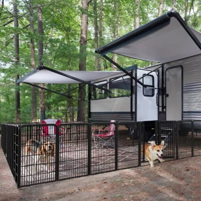 Yaheetech 16-Panel Foldable Pet Fence - 31.5" Tall, Black - Image 2