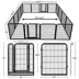 Yaheetech 16-Panel Foldable Pet Fence - 31.5" Tall, Black image thumbnail 3