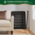 Yaheetech 16-Panel Foldable Pet Fence - 31.5" Tall, Black image thumbnail 5