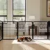 Yaheetech 2-Panel Pet Fence - 31.5" Tall, Black image thumbnail 2