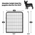 Yaheetech 2-Panel Pet Fence - 31.5" Tall, Black image thumbnail 3