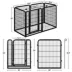 Yaheetech 6-Panel Foldable Pet Fence - 31.5" Tall, Black image thumbnail 3