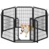 Yaheetech 8-Panel Pet Fence - 31.5" Tall, Black image thumbnail 1