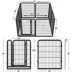 Yaheetech 8-Panel Pet Fence - 31.5" Tall, Black image thumbnail 3