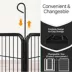 Yaheetech 8-Panel Pet Fence - 31.5" Tall, Black image thumbnail 4