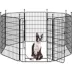 Yaheetech 8-Panel Metal Dog Playpen - 31.5" Tall, Black image thumbnail 1