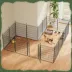 Yaheetech 8-Panel Metal Dog Playpen - 31.5" Tall, Black image thumbnail 2