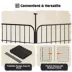 Yaheetech 8-Panel Metal Dog Playpen - 31.5" Tall, Black image thumbnail 4